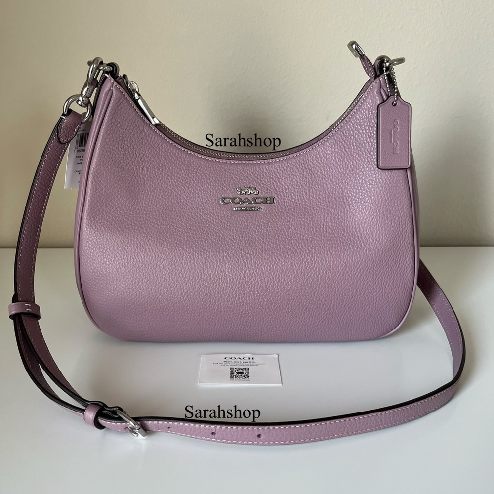 ✅Coach Teri Hobo Bag In Refined Pebble Leather - Picture 2 of 13